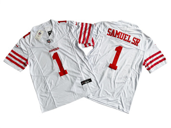 San Francisco 49ers 1 Deebo Samuel  Limited Jersey Football jersey MEN WOEMN YOUTH S-6XL SIZE
