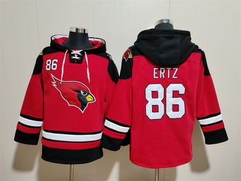 Arizona Cardinals 86# ERTZ stitched hoodie MEN WOMEN YOUTH S-6XL SIZE