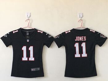 Atlanta Falcons 11 JONES black stitched football jersey MEN WOMEN YOUTH S-6XL SIZE