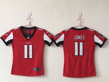 Atlanta Falcons 11 JONES red stitched football jersey MEN WOMEN YOUTH S-6XL SIZE