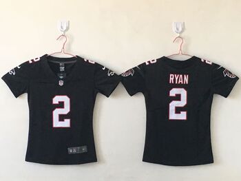 Atlanta Falcons 2 RYAN black stitched football jersey MEN WOMEN YOUTH S-6XL SIZE