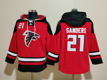 Atlanta Falcons 21# SANDERS  stitched hoodie jersey MEN WOMEN YOUTH S-6XL SIZE