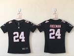 Atlanta Falcons 24 Freeman black stitched football jersey MEN WOMEN YOUTH S-6XL SIZE