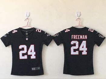Atlanta Falcons 24 Freeman black stitched football jersey MEN WOMEN YOUTH S-6XL SIZE