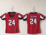 Atlanta Falcons 24 Freeman red stitched football jersey