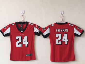 Atlanta Falcons 24 Freeman  red stitched football jersey MEN WOMEN YOUTH S-6XL SIZE