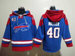 Buffalo Bills 40# MILLER stitched hoodie MEN WOMEN YOUTH S-6XL SIZE