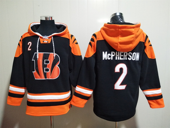 Cincinnati Bengals 2# MCPHERSON stitched hoodie MEN WOMEN YOUTH S-6XL SIZE