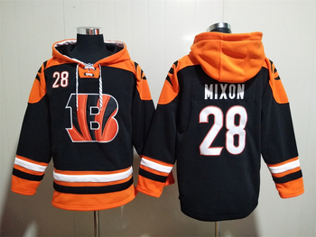 Cincinnati Bengals 28# MIXON stitched hoodie MEN WOMEN YOUTH S-6XL SIZE