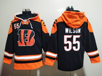 Cincinnati Bengals 55# WILSON stitched hoodie MEN WOMEN YOUTH S-6XL SIZE