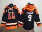 Cincinnati Bengals 9# Joe Burrow stitched hoodie MEN WOMEN YOUTH S-6XL SIZE