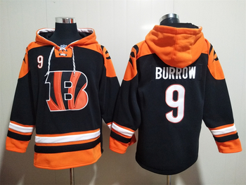 Cincinnati Bengals 9# Joe Burrow stitched hoodie MEN WOMEN YOUTH S-6XL SIZE
