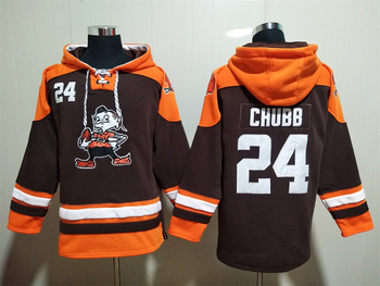 Cleveland Browns 24# Nick Chubb stitched hoodie MEN WOMEN YOUTH S-6XL SIZE