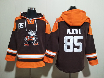 Cleveland Browns 85# NJOKU stitched hoodie MEN WOMEN YOUTH S-6XL SIZE