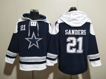 Dallas Cowboys 21# SANDERS stitched hoodie MEN WOMEN YOUTH S-6XL SIZE