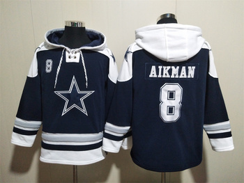 Dallas Cowboys 8# AIKMAN stitched hoodie MEN WOMEN YOUTH S-6XL SIZE