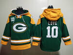 Green Bay Packers 10# Jordan Love stitched hoodie
