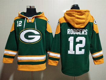 Green Bay Packers 12# RODGERS stitched hoodie MEN WOMEN YOUTH S-6XL SIZE