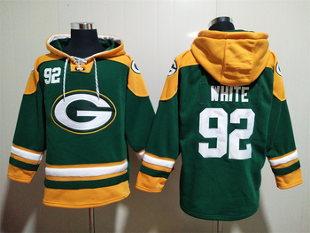 Green Bay Packers 92# WHITE stitched hoodie MEN WOMEN YOUTH S-6XL SIZE