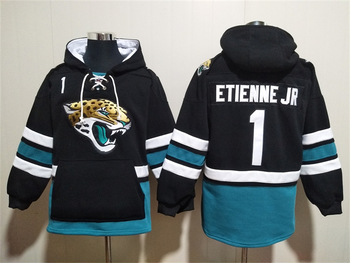 Jacksonville Jaguars 1# Travis Etienne Jr stitched hoodie with pocket MEN WOMEN YOUTH S-6XL SIZE