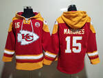 Kansas City 15# Patrick Mahomes stitched hoodie