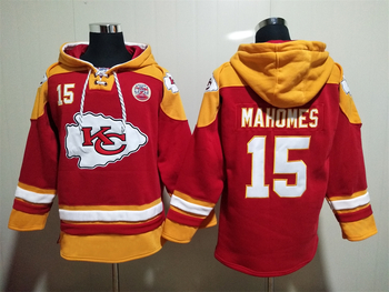 Kansas City 15# Patrick Mahomes stitched hoodie MEN WOMEN YOUTH S-6XL SIZE