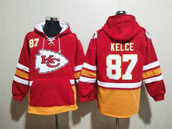 Kansas City 87# Travis Kelce stitched hoodie with pocket MEN WOMEN YOUTH S-6XL SIZE