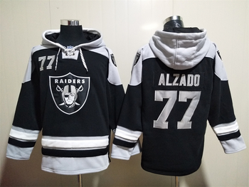Las Vegas Raiders 77# ALZADO  stitched hoodie MEN WOMEN YOUTH S-6XL SIZE