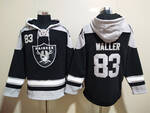 Las Vegas Raiders 83# WALLER stitched hoodie