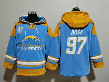 Los Angeles Chargers 97# BOSA stitched hoodie MEN WOMEN YOUTH S-6XL SIZE