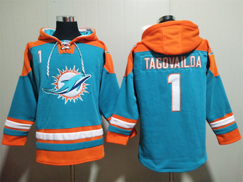 Miami Dolphins 1# Tua Tagovailoa stitched hoodie MEN WOMEN YOUTH S-6XL SIZE