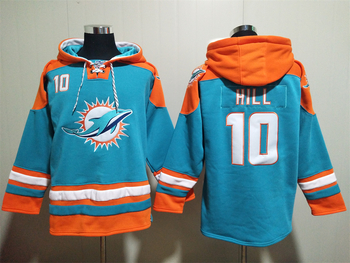 Miami Dolphins 10# Tyreek Hill stitched hoodie MEN WOMEN YOUTH S-6XL SIZE