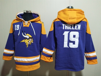 Minnesota Vikings 19# THIELEN stitched hoodie MEN WOMEN YOUTH S-6XL SIZE