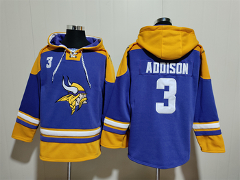 Minnesota Vikings 3# ADDISON  stitched hoodie MEN WOMEN YOUTH S-6XL SIZE