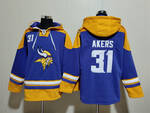 Minnesota Vikings 31# AKERS stitched hoodie