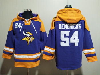 Minnesota Vikings 54# KENDRICKS stitched hoodie MEN WOMEN YOUTH S-6XL SIZE