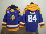 Minnesota Vikings 84# MOSS stitched hoodie MEN WOMEN YOUTH S-6XL SIZE