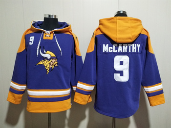 Minnesota Vikings 9# J.J. McCarthy stitched hoodie MEN WOMEN YOUTH S-6XL SIZE