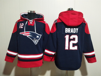 New England Patriots 12# Tom Brady stitched hoodie MEN WOMEN YOUTH S-6XL SIZE