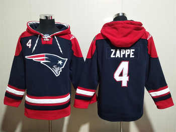New England Patriots 4# ZAPPE stitched hoodie MEN WOMEN YOUTH S-6XL SIZE