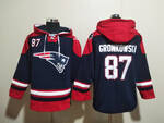 New England Patriots 87# Rob Gronkowski stitched hoodie MEN WOMEN YOUTH S-6XL SIZE