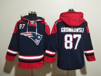 New England Patriots 87# Rob Gronkowski stitched hoodie MEN WOMEN YOUTH S-6XL SIZE
