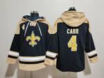 New Orleans Saints 4# Derek Carr stitched hoodie MEN WOMEN YOUTH S-6XL SIZE