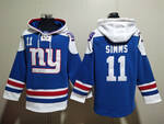 New York Giants 11# SIMMS stitched hoodie