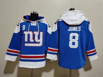 New York Giants 8# JONES stitched hoodie MEN WOMEN YOUTH S-6XL SIZE