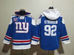 New York Giants 92# STRAHAN Taylor stitched hoodie MEN WOMEN YOUTH S-6XL SIZE