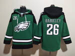 Philadelphia Eagles 26# Saquon Barkley stitched hoodie