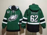 Philadelphia Eagles 62# Jason Kelce stitched hoodie with pocket MEN WOMEN YOUTH S-6XL SIZE