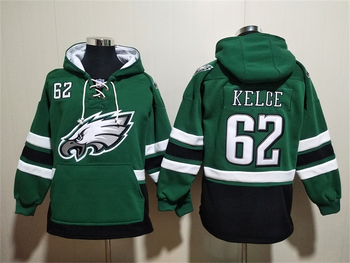 Philadelphia Eagles 62# Jason Kelce stitched hoodie with pocket MEN WOMEN YOUTH S-6XL SIZE