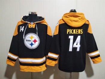 Pittsburgh Steelers 14# George Pickens stitched hoodie MEN WOMEN YOUTH S-6XL SIZE